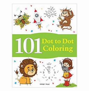 101 Dot To Dot Coloring: Fun Activity Book For Children [Paperback] Wonder House Books