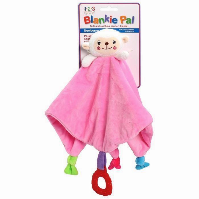 123 Grow Blankie Pal - Lamb - Pink