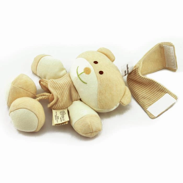 123 Grow Organix Cotton Buddy Pull String Nursery Musical Toy - Bear