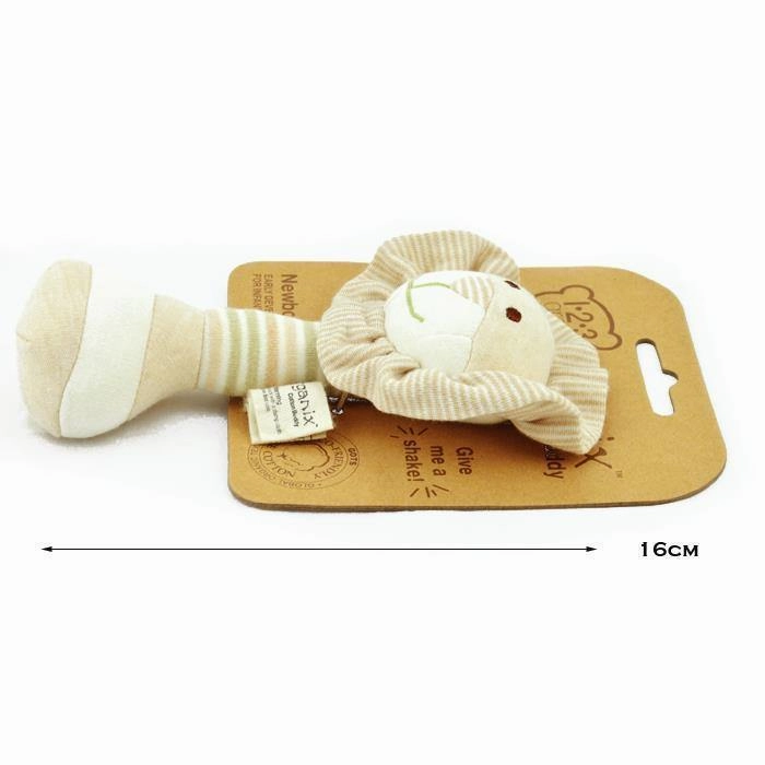 123 Grow Organix Cotton Buddy Rattle - Lion