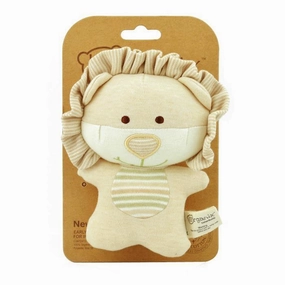 123 Grow Organix Cotton Buddy Squeaky Rattle - Lion