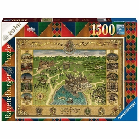 1500pc Harry Potter Hogwarts Map