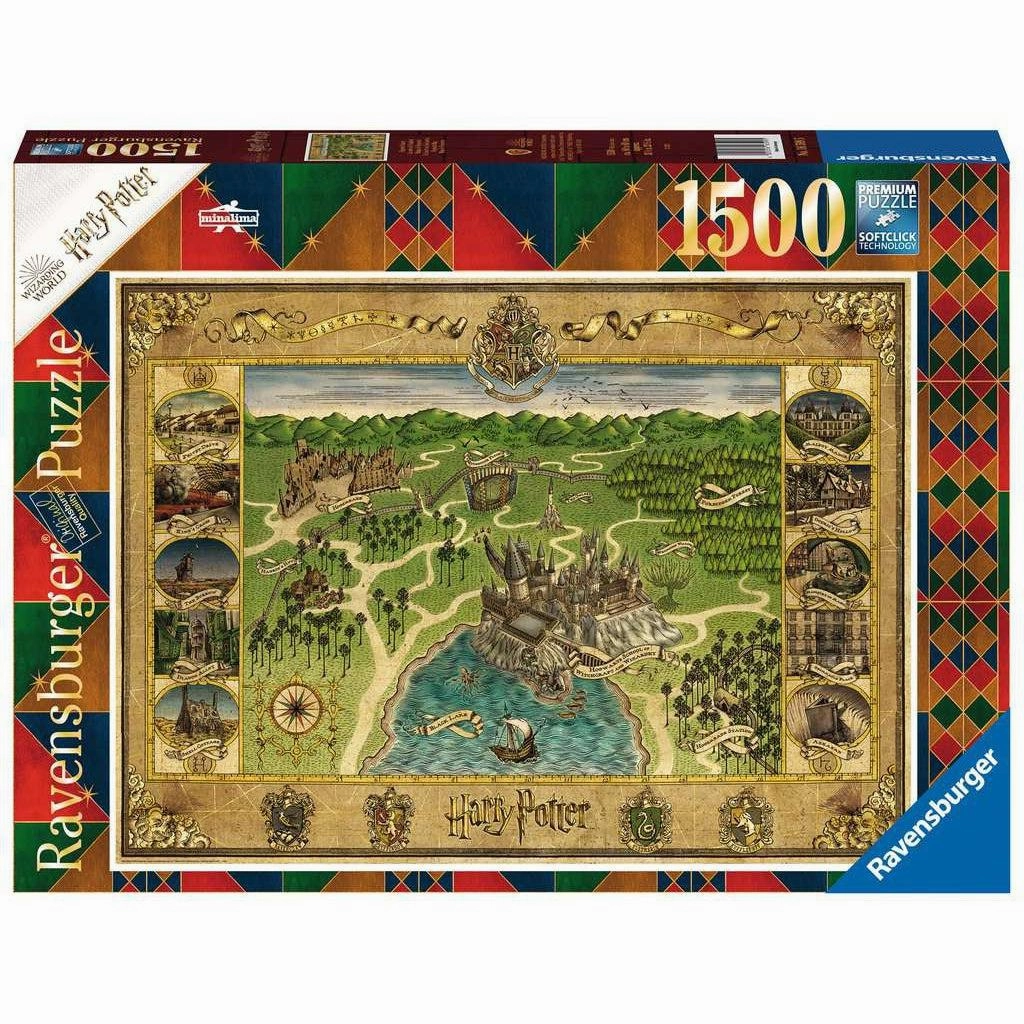 1500pc Harry Potter Hogwarts Map