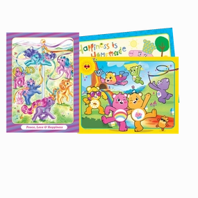3 Pack Frame Tray Puzzles - Care Bears/My Little Pony/Peppa Pig Assorted Styles