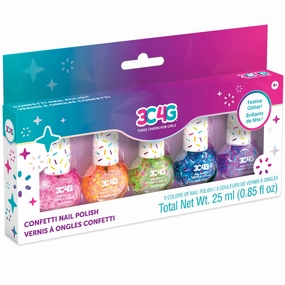 3C4G Sparkle & Shine Confetti Nail Polish Set - Multi-Color