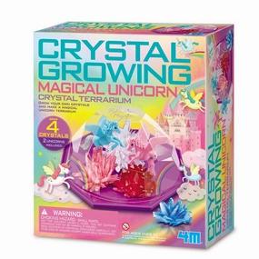 4M Crystal Growing Magical Unicorn Crystal Terrarium