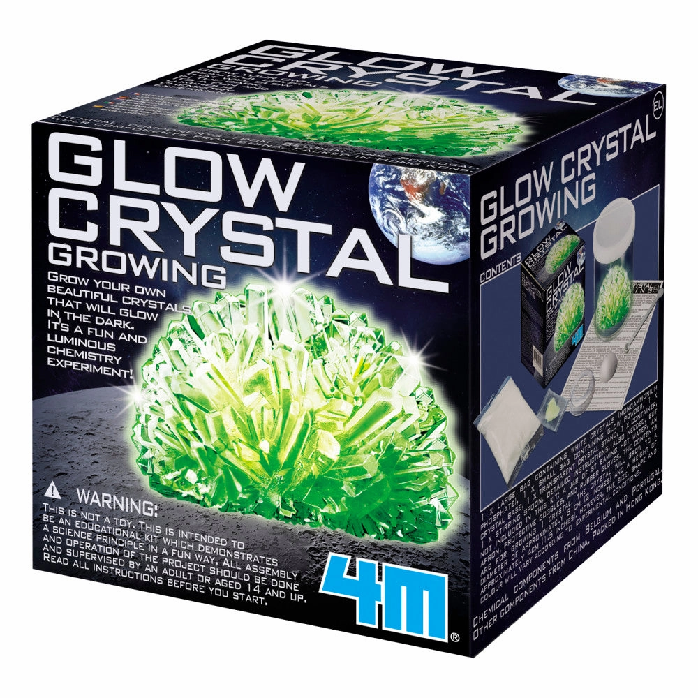 4M Glow Crystal Growing Kit - DIY Glow-in-the-Dark Science Experiment