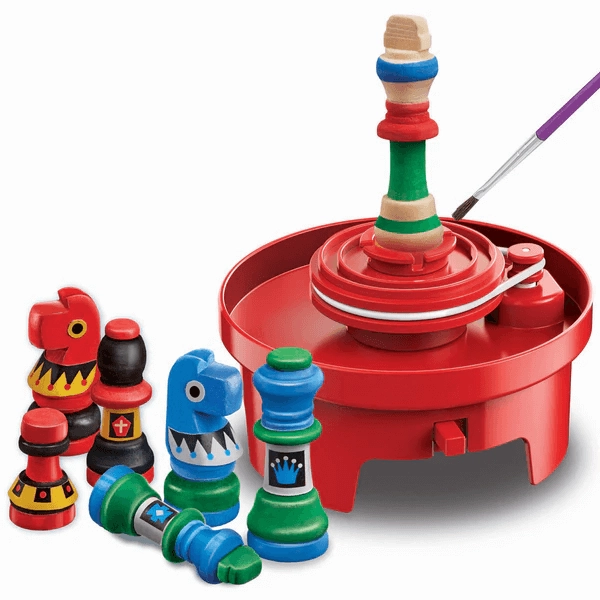 4M KidzLabs Gamemaker Motorised Spin Art Chess Designer for Age 5 & Up