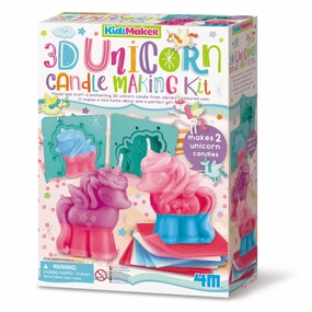 4M KidzMaker Children's 3D Unicorn Candle Making Kit for Ages 5 and Up