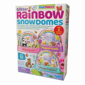 4M Kidzmaker Mini Glitter Rainbow Water Domes