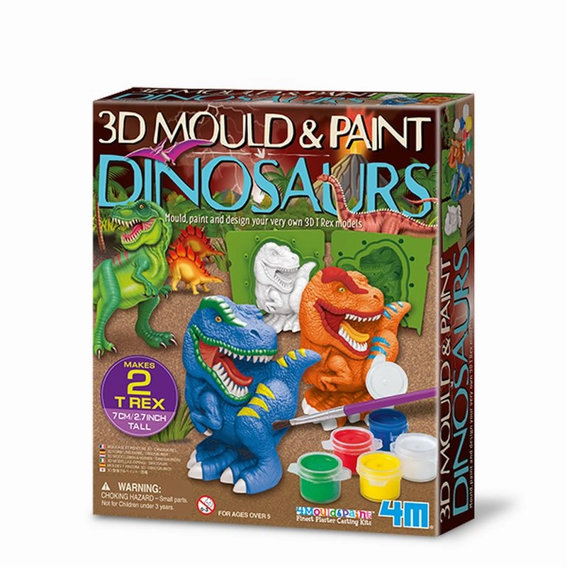 4M Mould & Paint Dinosaurs
