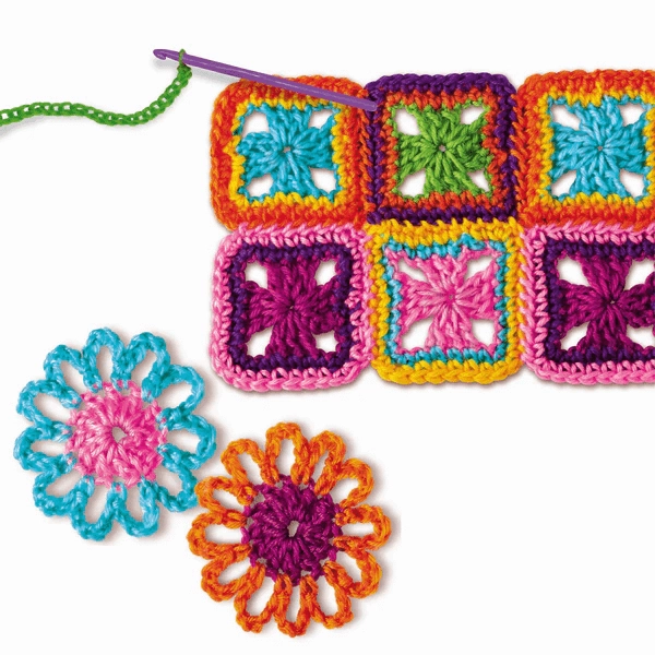 4M STEAM Powered Kids First Knitting & Crochet Kit for Ages 5 and Up