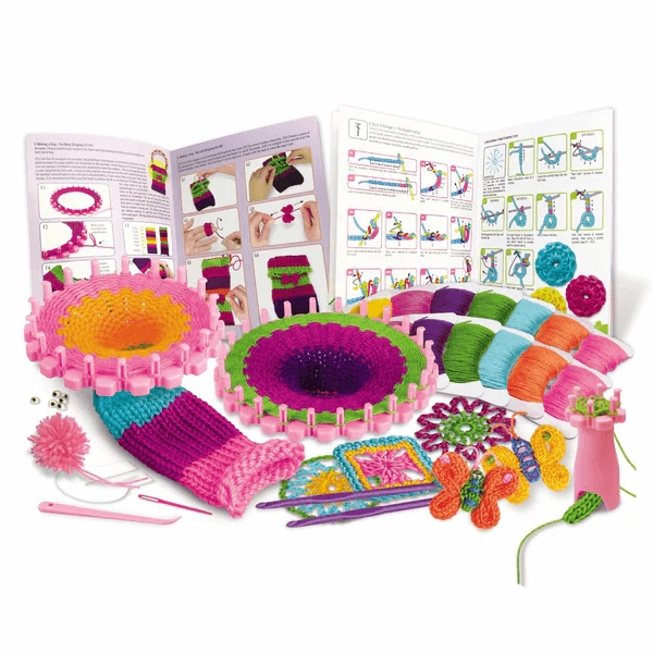 4M STEAM Powered Kids First Knitting & Crochet Kit for Ages 5 and Up