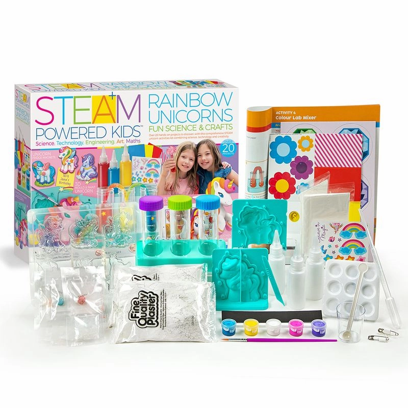4M Steam Powered Kids Rainbow Unicorns Science Kit