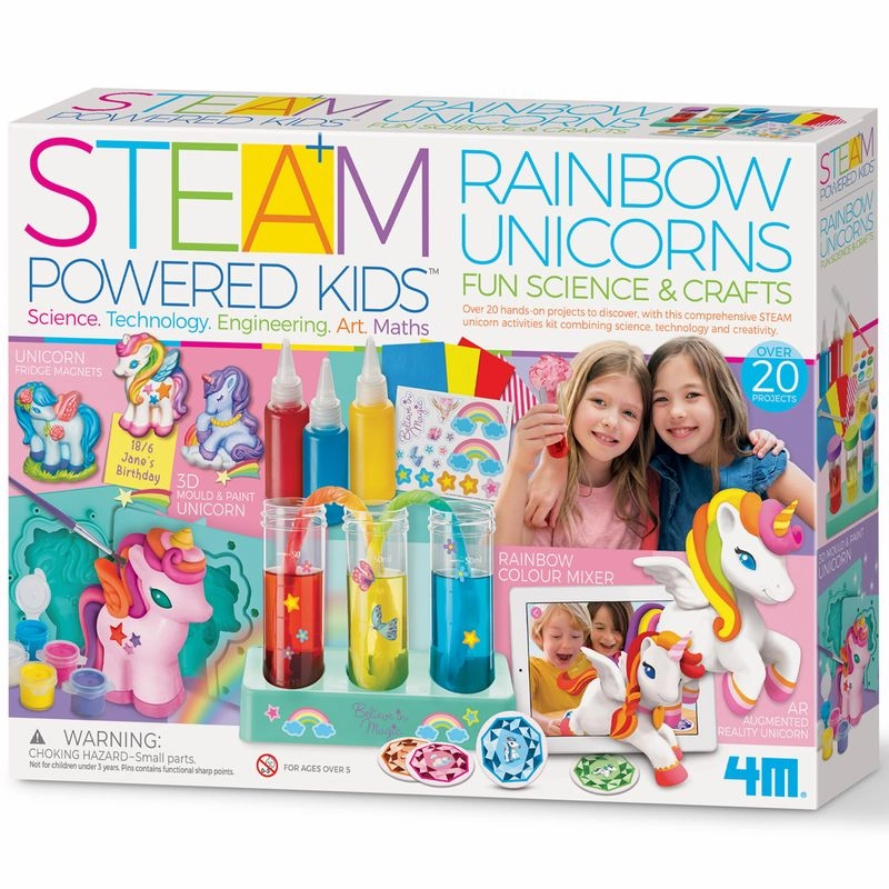 4M Steam Powered Kids Rainbow Unicorns Science Kit