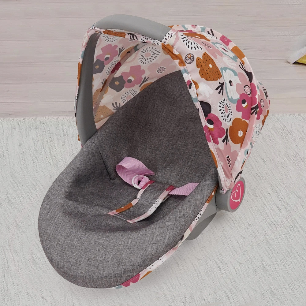 509 Crew Melange Flora 3-in-1 Doll Car Seat - Vibrant Play Accessory for Kids 3 