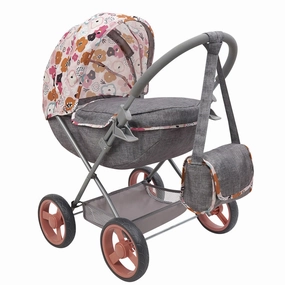 509 Crew Melange Flora Deluxe Doll Pram with Matching Shoulder Bag