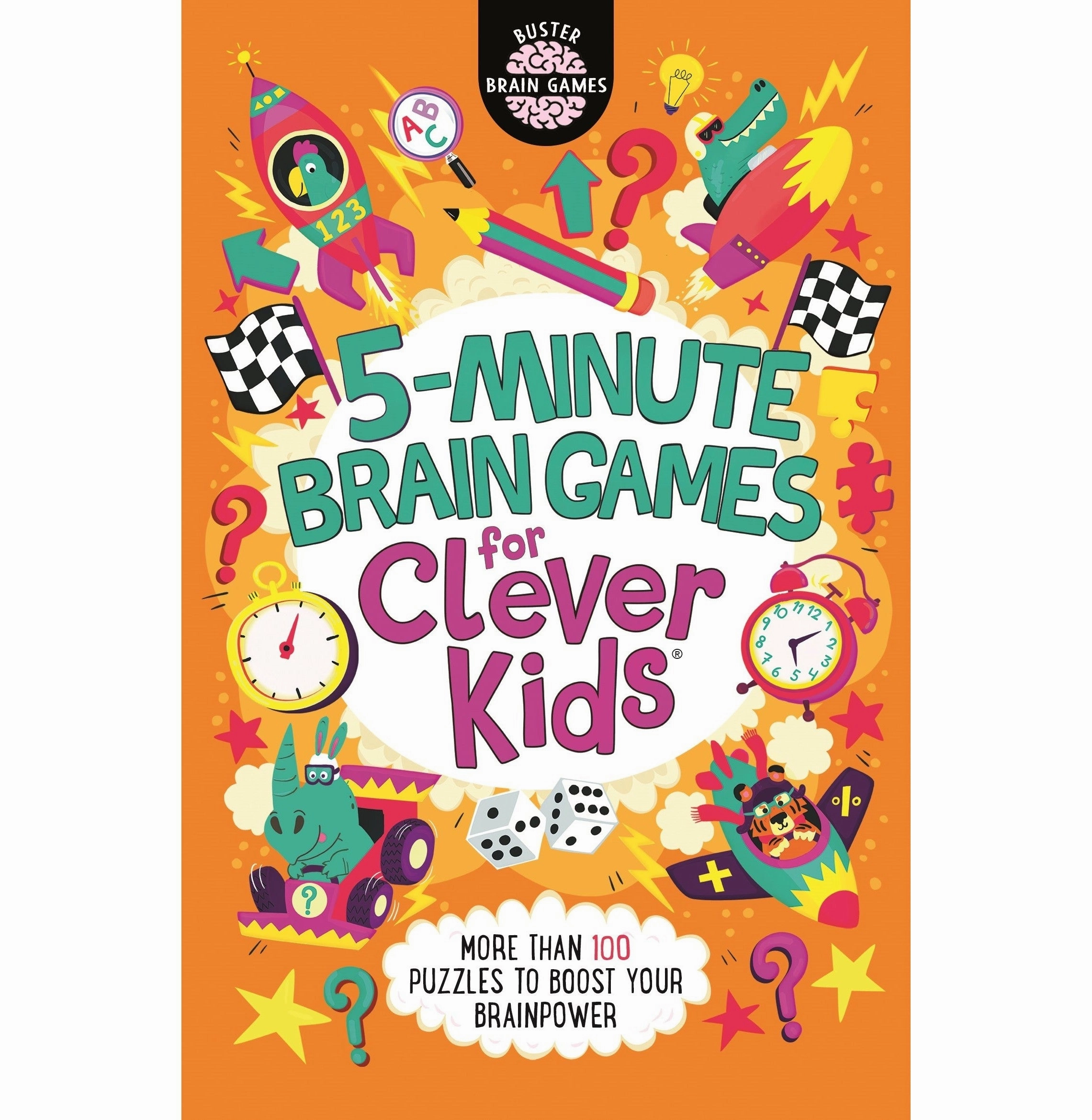 5:MINUTE BRAIN GAMES FOR CLEVER KIDS [Paperback] Moore Dickason Gareth Chris