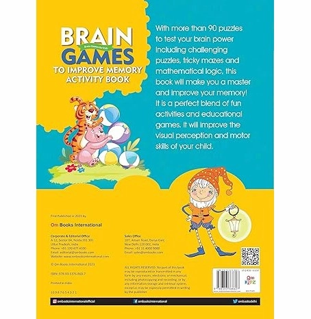 Activity Book: Brain Games to Improve Memory Activity Book Level 3 [Paperback] Om Books Editorial Team