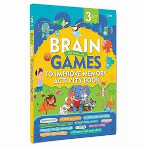 Activity Book: Brain Games to Improve Memory Activity Book Level 3 [Paperback] Om Books Editorial Team