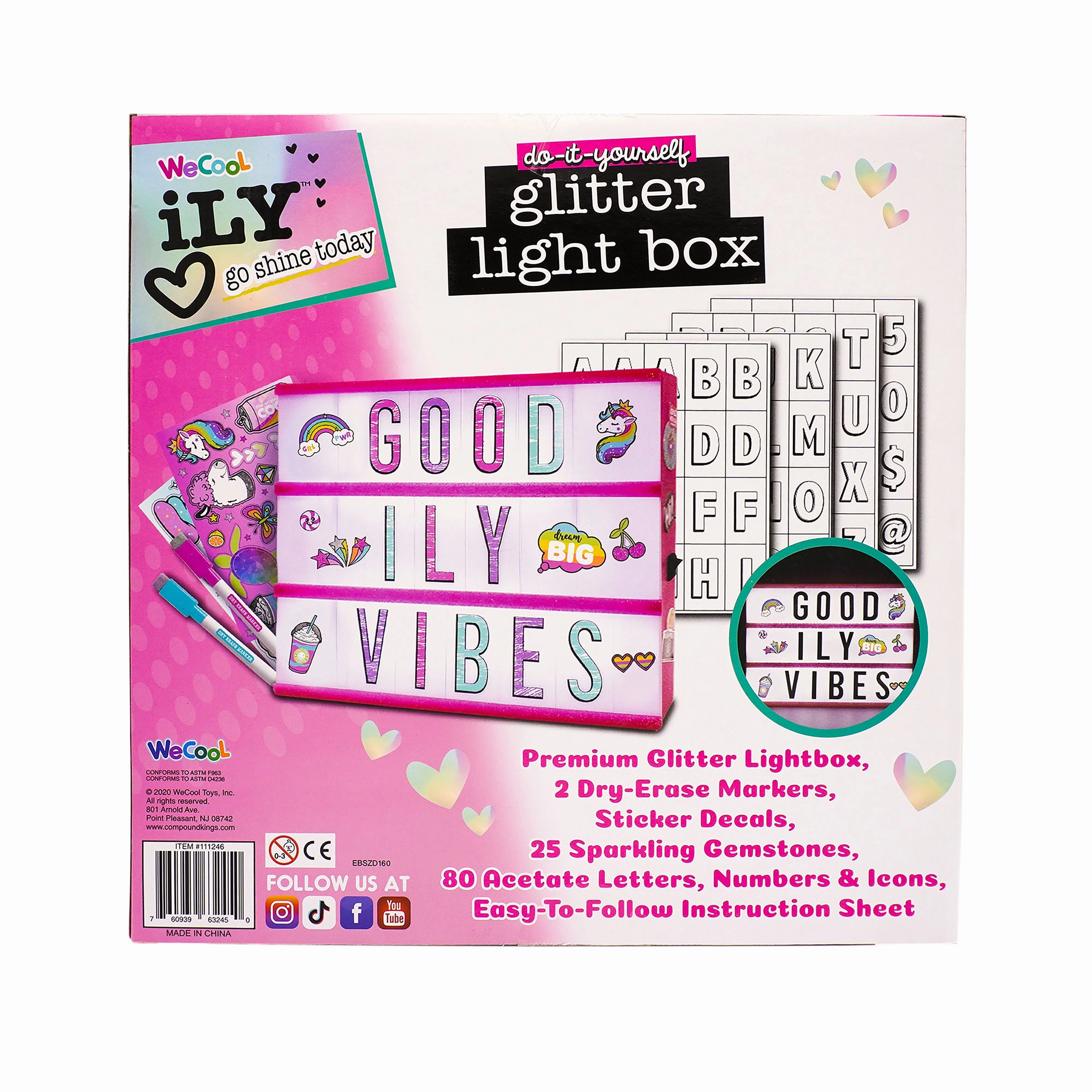 Activity Kings Colour Your Own Glitter Light Box