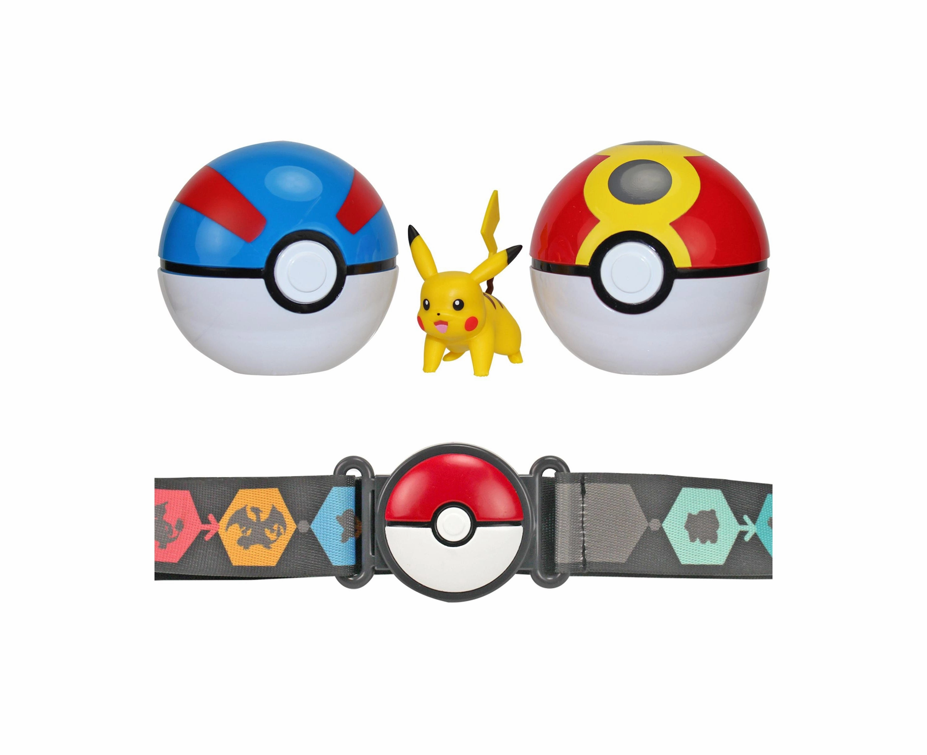 Adventure Awaits 2-Inch Pikachu Clip 'N' Go Belt Set - Adjustable