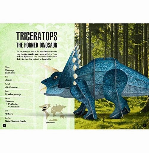 Age of Dinosaurs : 3D Triceratops: Photographs 1941:1995 Parragon Publishing India