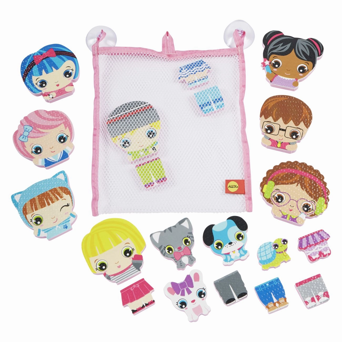 Alex Bath Dress Up Fashion Stickers In The Tub
