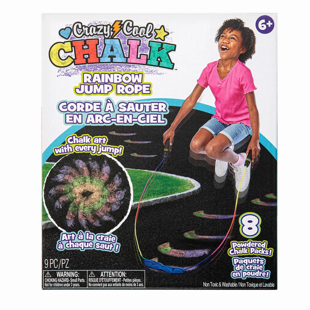 Alex Crazy Cool Chalk Rainbow Jump Rope for Artistic Jumps, Ages 5 