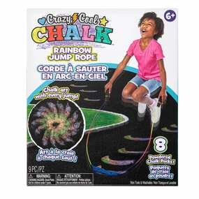 Alex Crazy Cool Chalk Rainbow Jump Rope for Artistic Jumps, Ages 5 