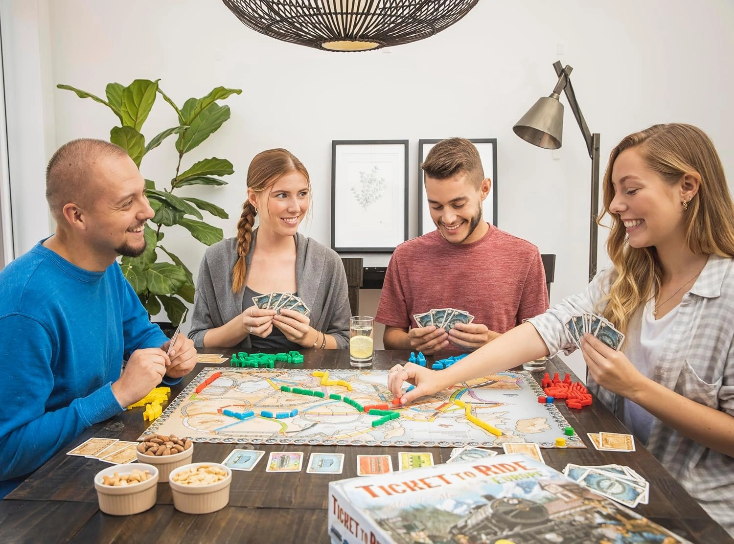 Amodee Ticket To Ride Europe 2-4 Person Strategy Board Game For Teenagers & Adults Ages 14  By Days of Wonder