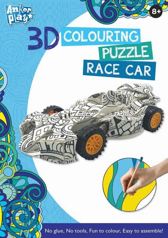 Anker Play 3D Colouring Puzzle Race Car