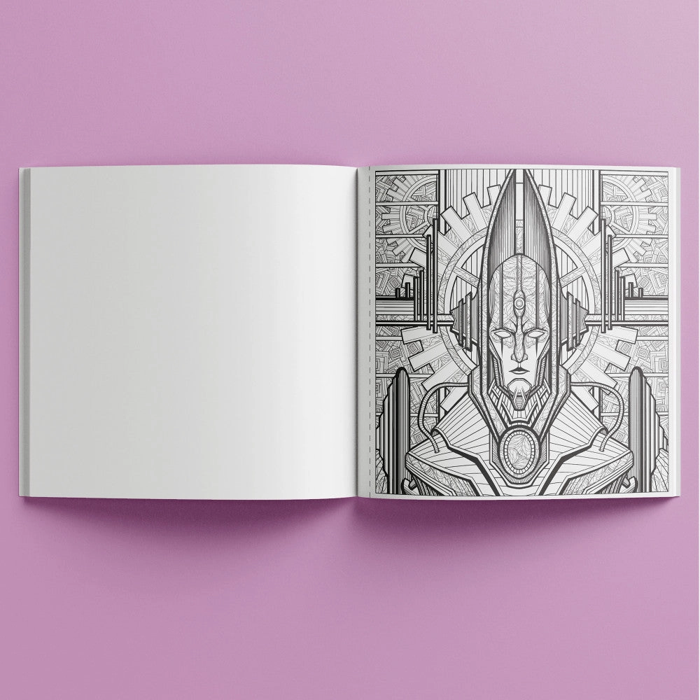 Art Maker Colormorphic Future Dreams Adult Coloring Book
