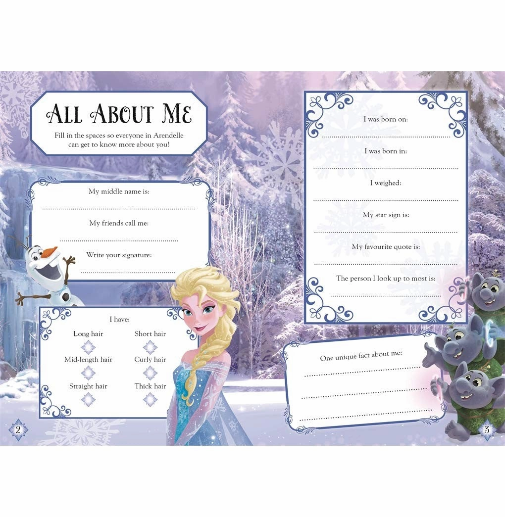 Autumn Disney Frozen Elsa's Activity Journal 80 Pages Parragon Publishing India