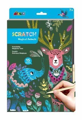 Avenir - A4 Scratch Book - Magical Animals