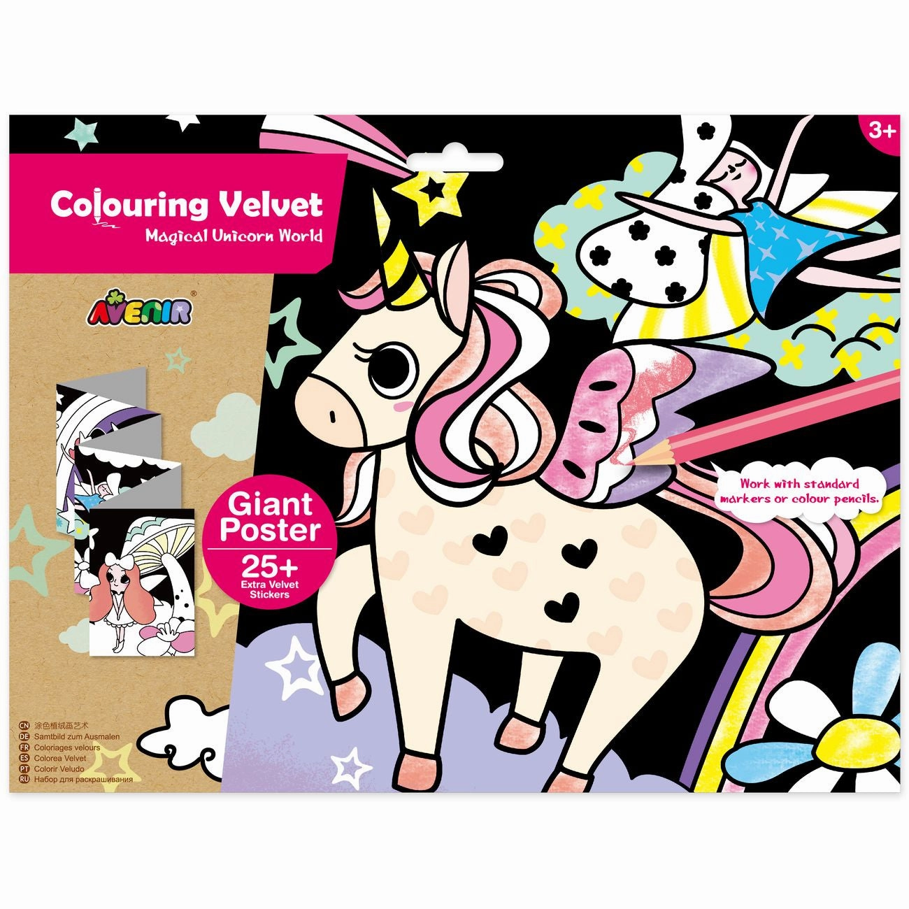 Avenir Colouring Velvet Magical Unicorn World