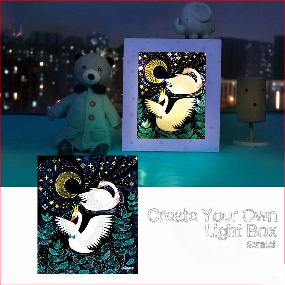 Avenir Create Your Owl Light Box Scratch Art