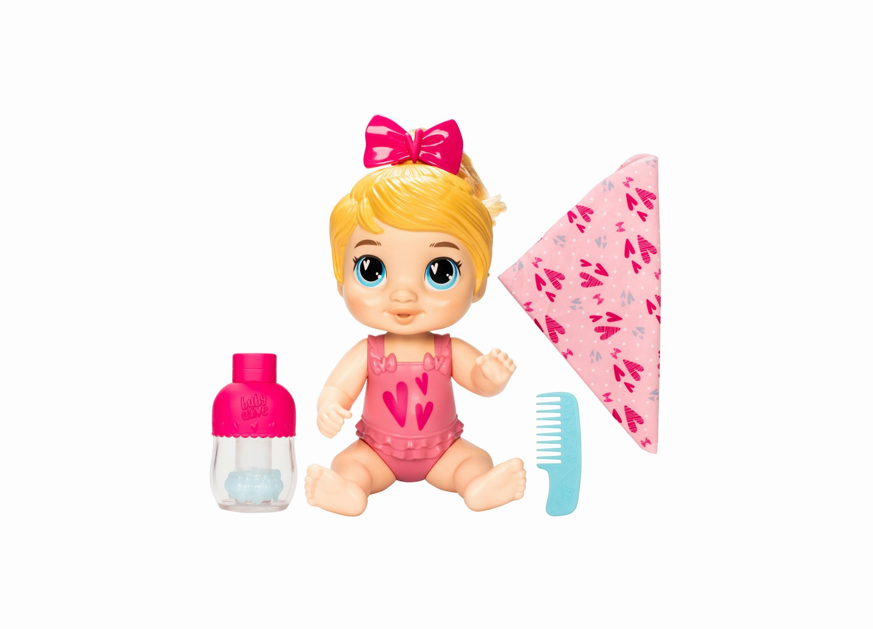 Baby Alive 11" Shampoo Snuggle Harper Hugs Doll Playset