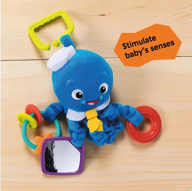 Baby Einstein Activity Arms Octopus Take-Along Plush Toy
