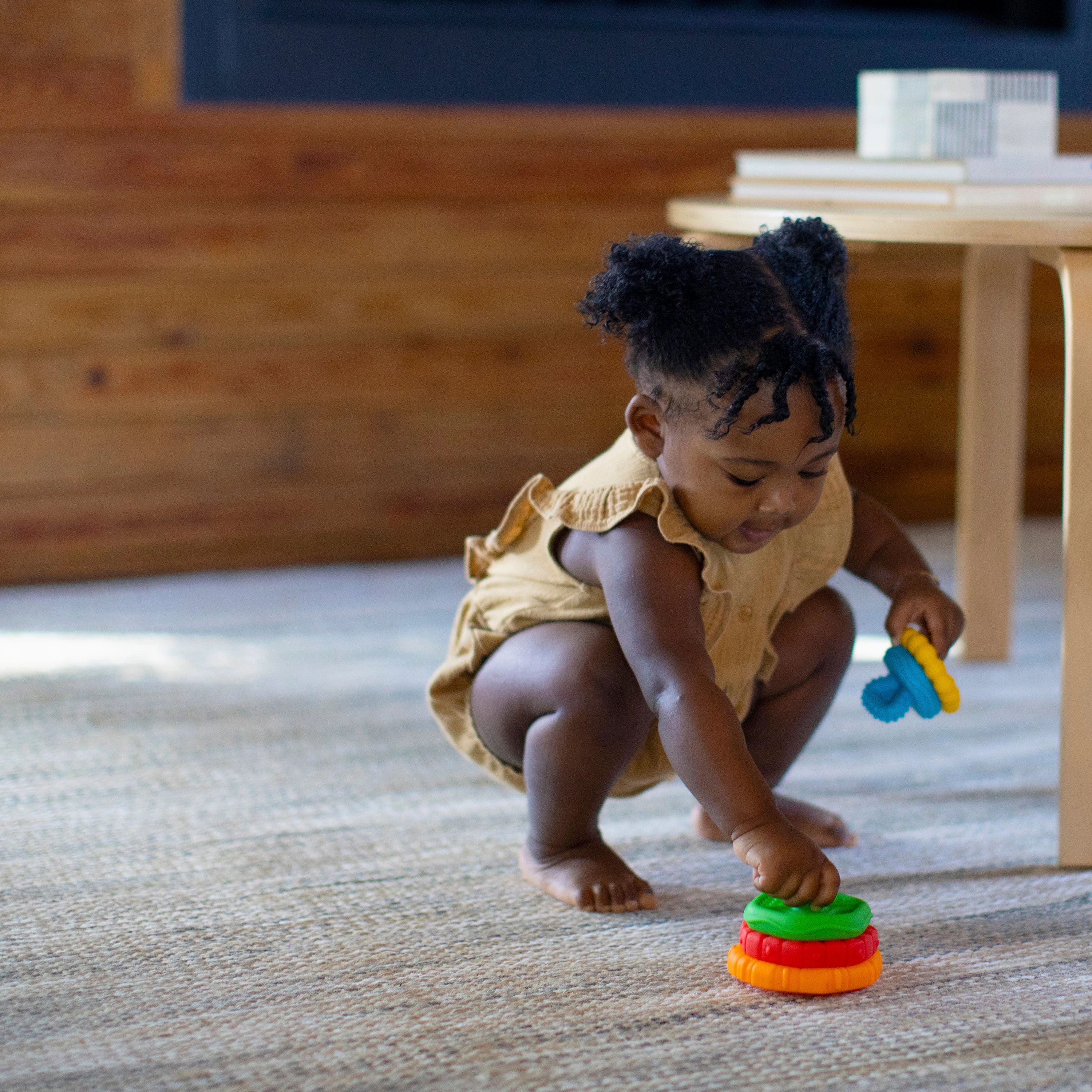 Baby Einstein Stack & Teethe Multi-Textured Easy-to-Grasp 5-Piece Teether Toy Set