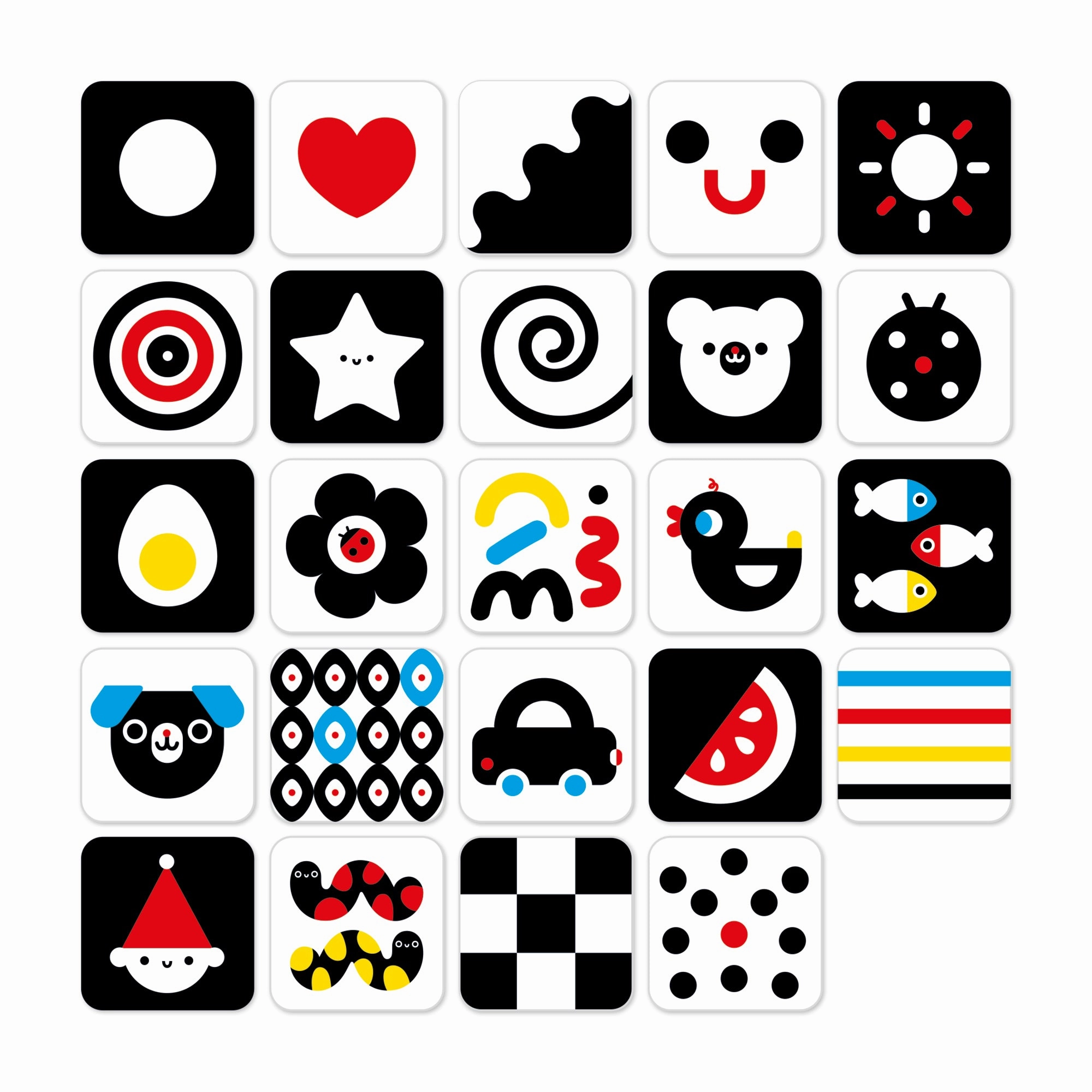 Banana Panda High Contrast Baby Cards  Cognitive Development Set