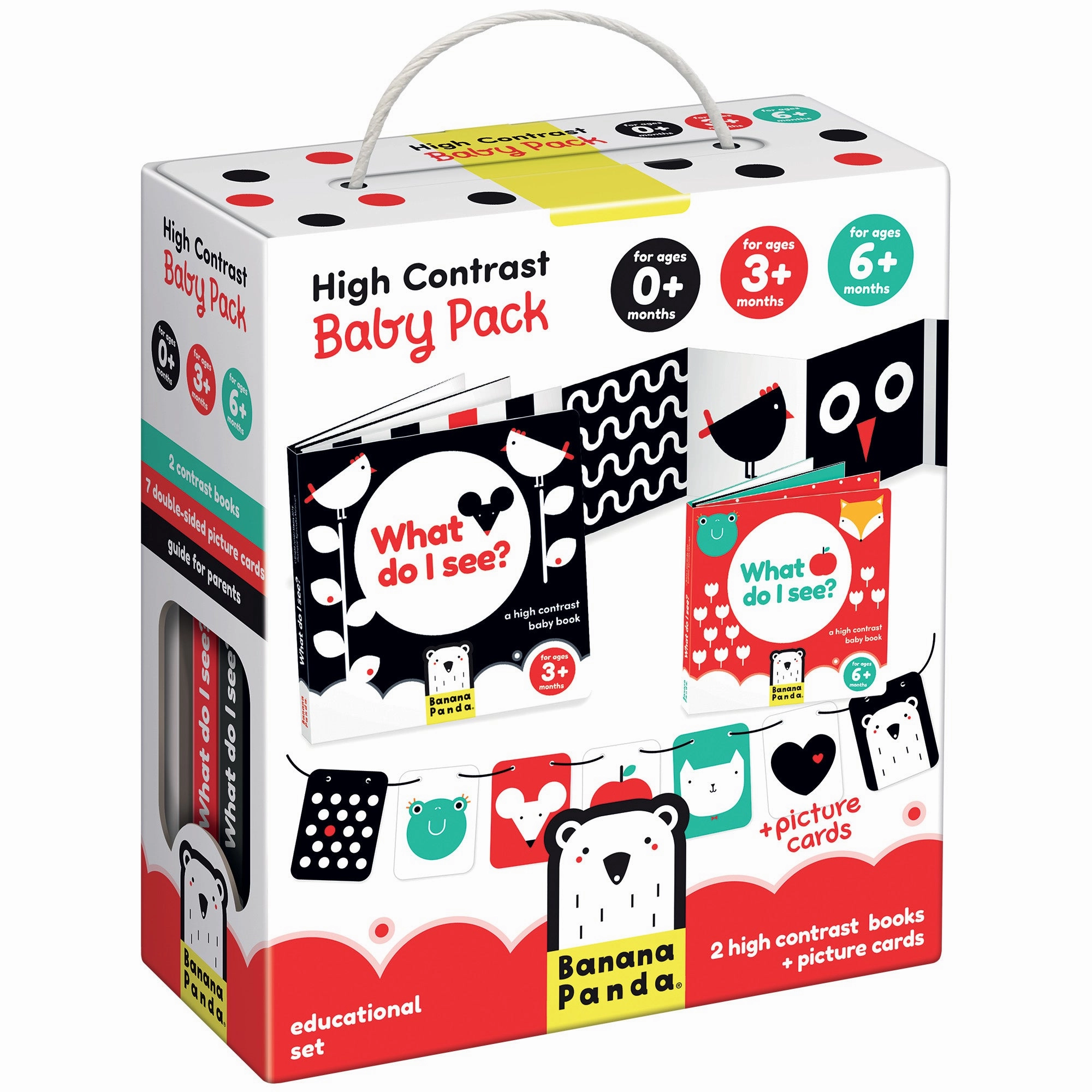 Banana Panda High Contrast Baby Pack  Visual and Cognitive Development Set
