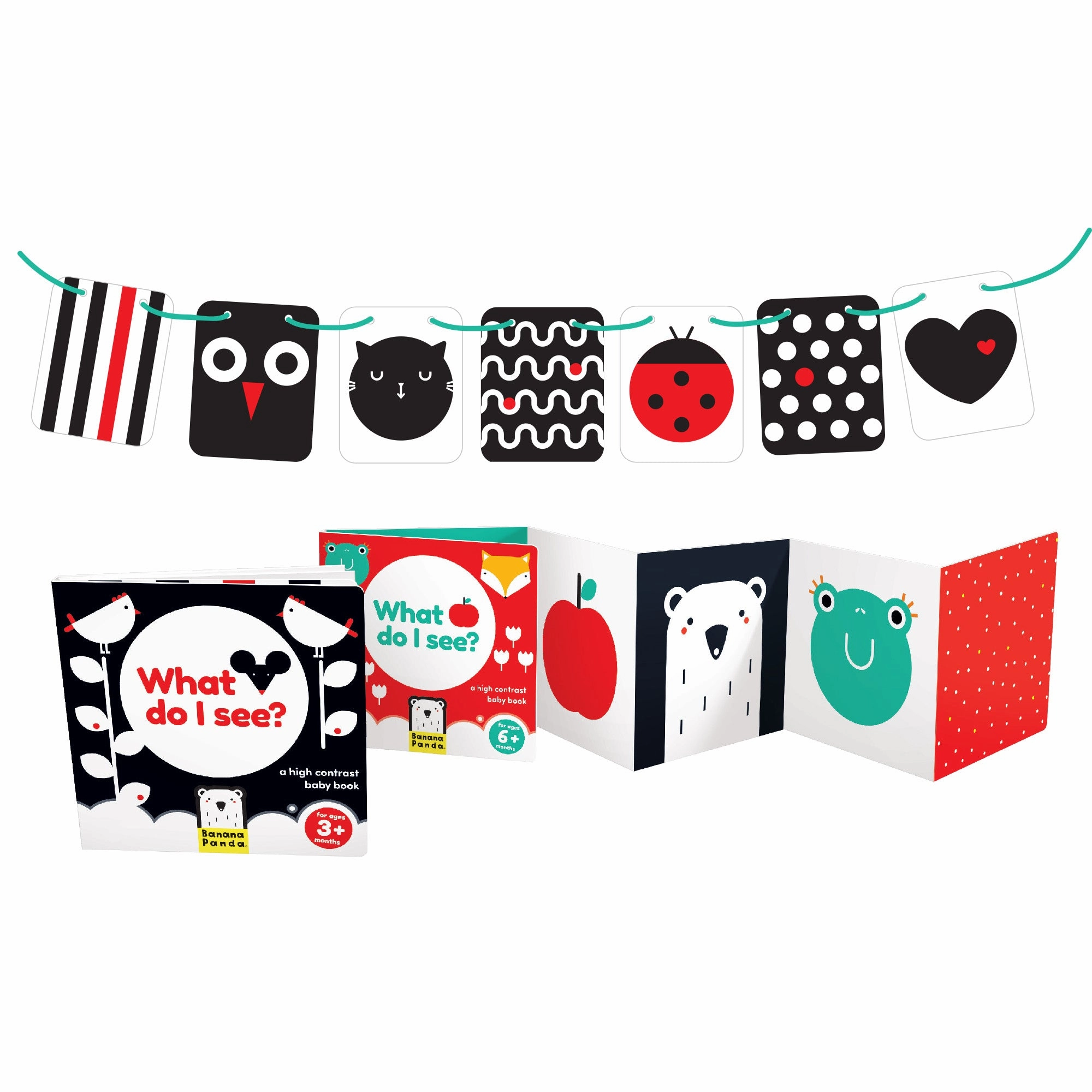 Banana Panda High Contrast Baby Pack  Visual and Cognitive Development Set