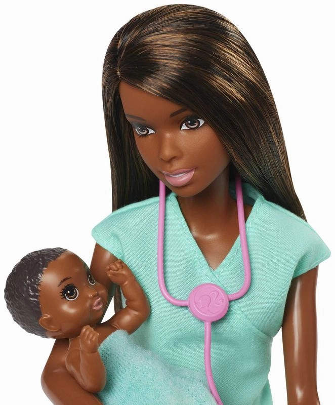 Barbie Career Doll & Playset - Brunette Baby Doctor