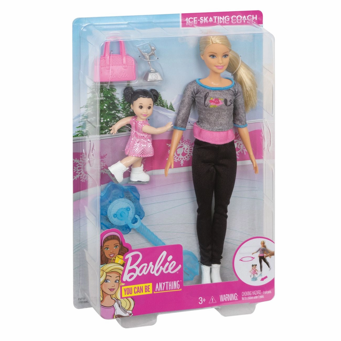 Barbie Career Sports Doll & Playset Ice-Skating Coach