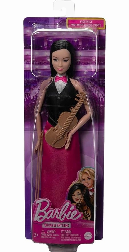 Barbie Careers Violinist Musician Doll With Violin And Bow For Kids Ages 3 