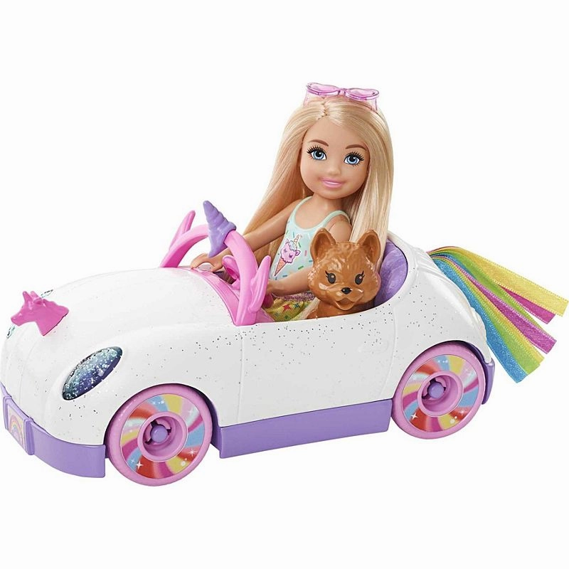 Barbie Chelsea Doll & Unicorn Car