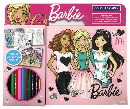 Barbie Colour & Carry Activity Pad