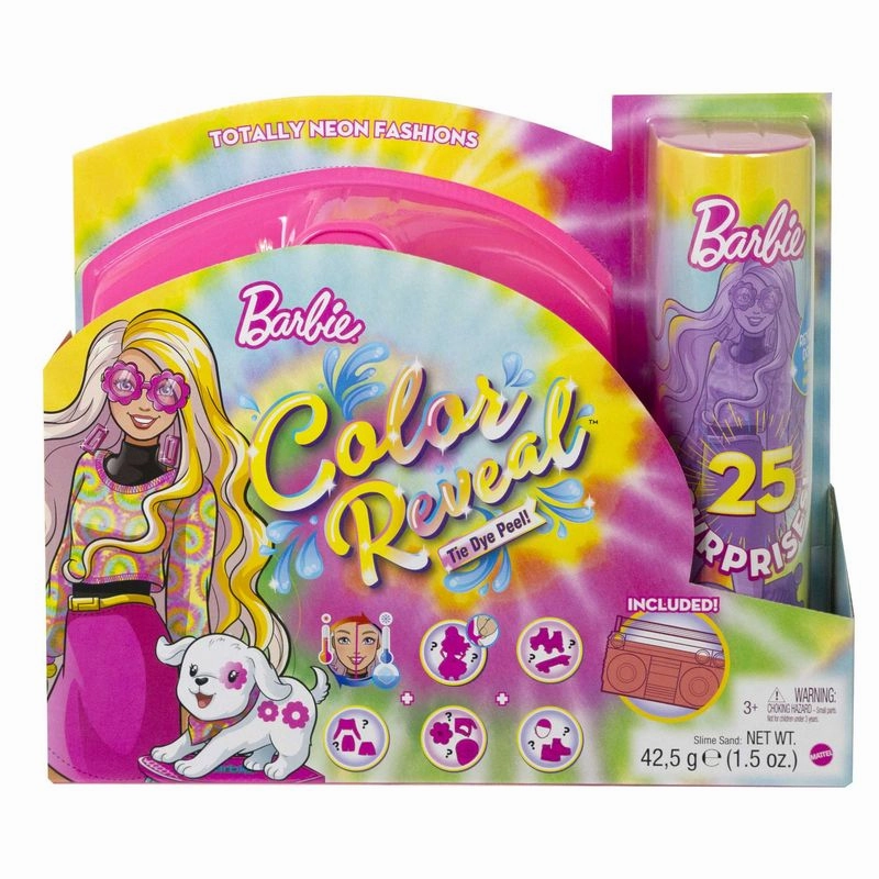 Barbie Colour Reveal Totally Neon Fashions Tie Dye Pink