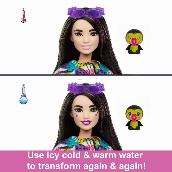 Barbie Cutie Reveal Jungle Series Toucan Doll